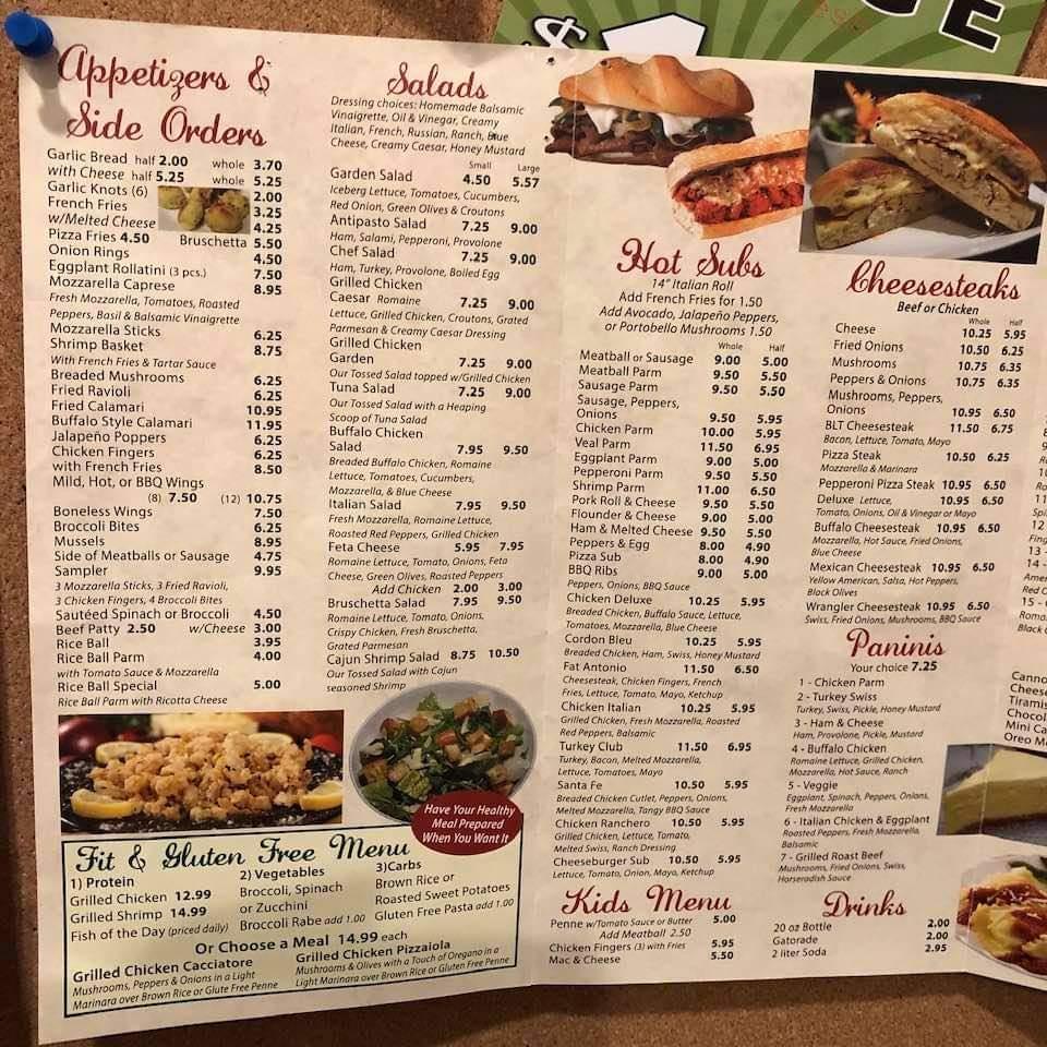 Menu at Antonio's Brick Oven Pizzeria & Restaurant, West Milford