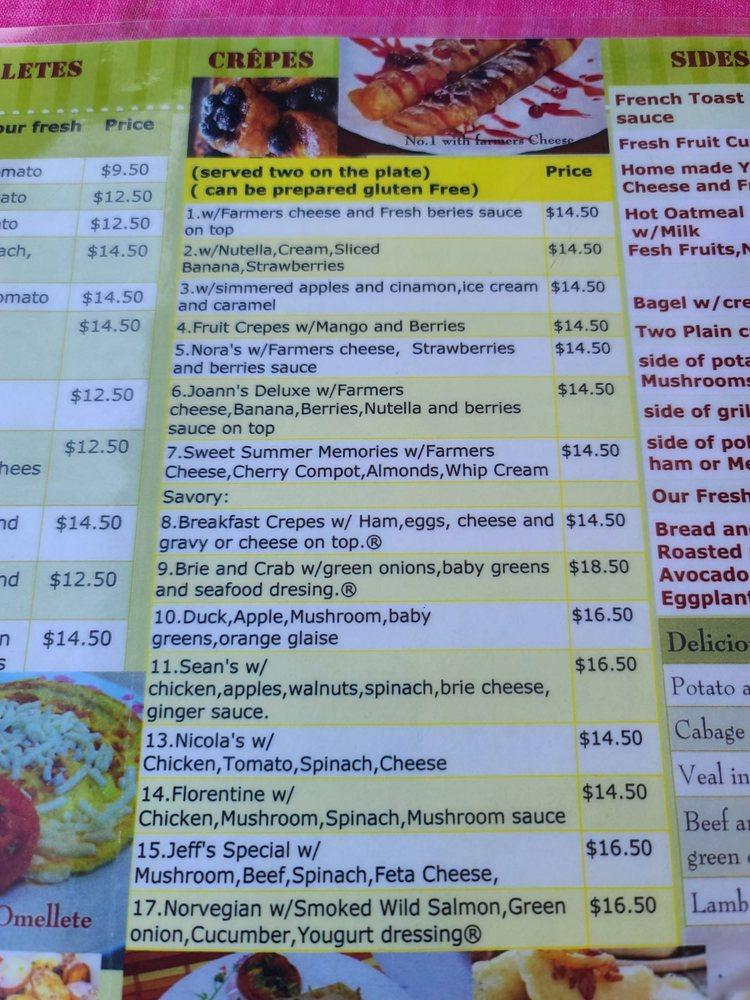 Menu at Around the World Cafe Bakery, Indialantic