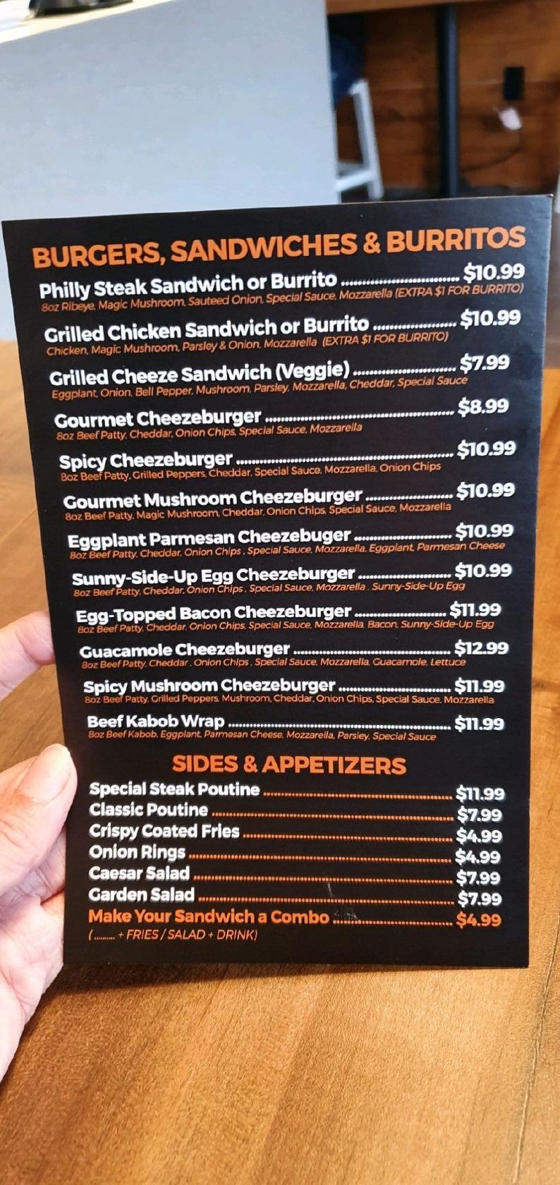 Menu at Grill Gate restaurant, Richmond Hill