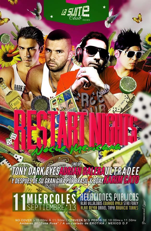 RESTART NIGHTS en La Suite pub & bar, Mexico City