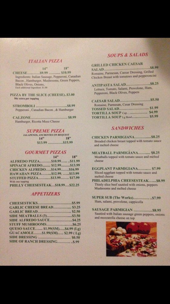 Menu at Tomatoes Mexican & Italian restaurant, Waxahachie