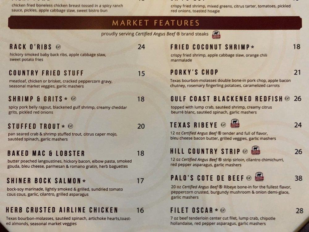 Menu at 2020 Market Scratch Kitchen & Bar,