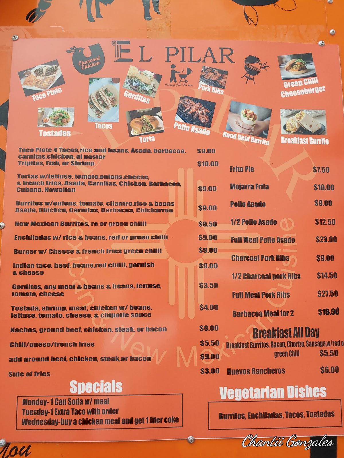 menu-at-el-pilar-food-truck-restaurant-espa-ola