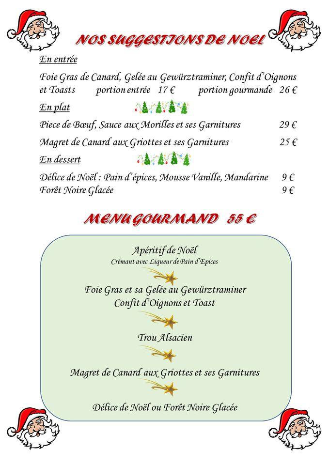 Menu de Restaurant Au Relais d'Alsace