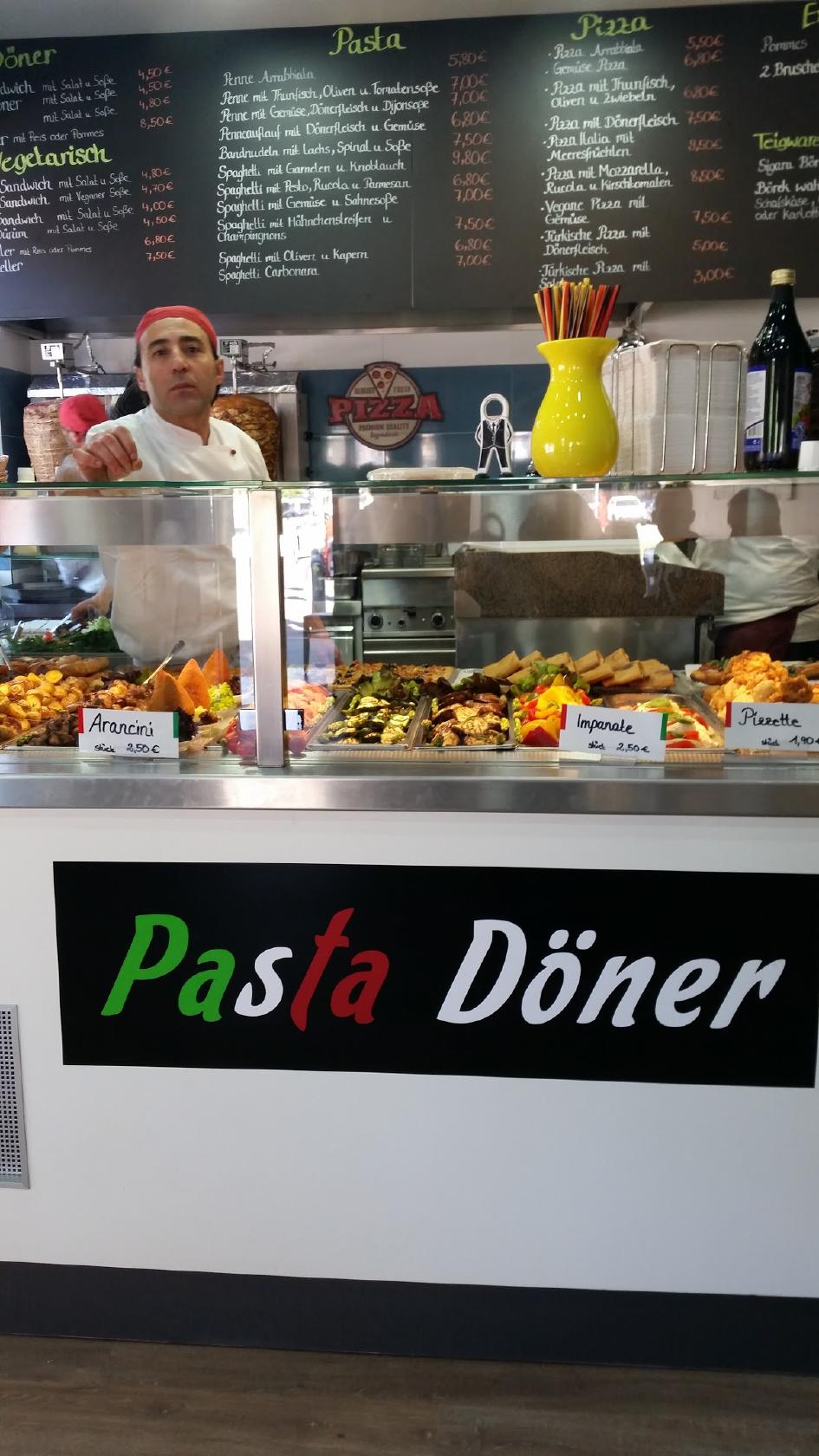 Menu at Max Döner pizzeria, Hamburg