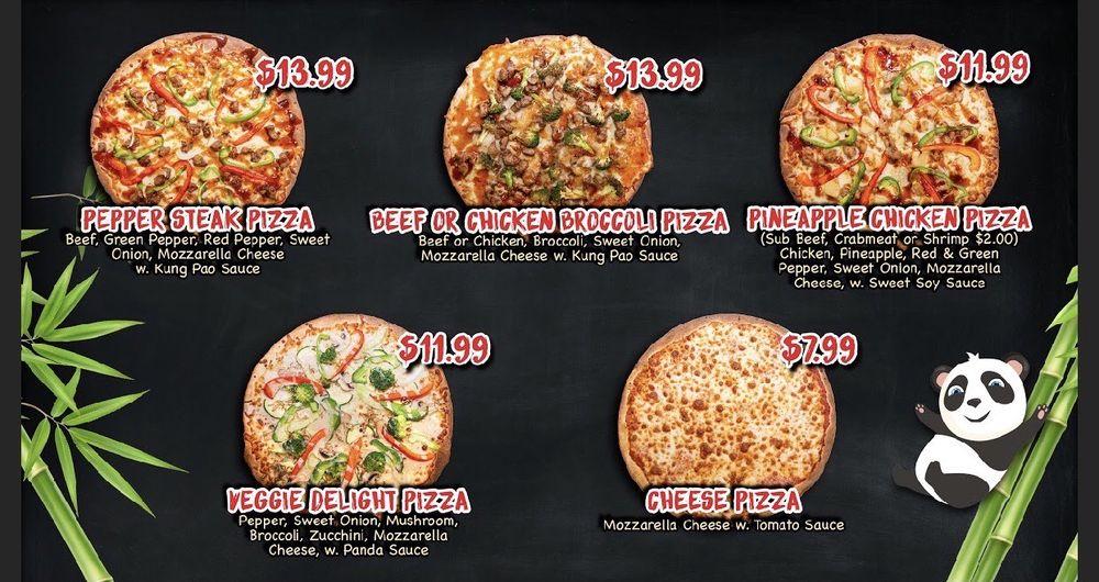 Menu at Panda Pizza pizzeria, Summit