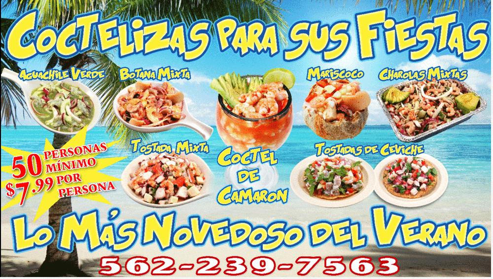 Menu at Sol Y Mar Mariscos Restaurant Paramount, Paramount