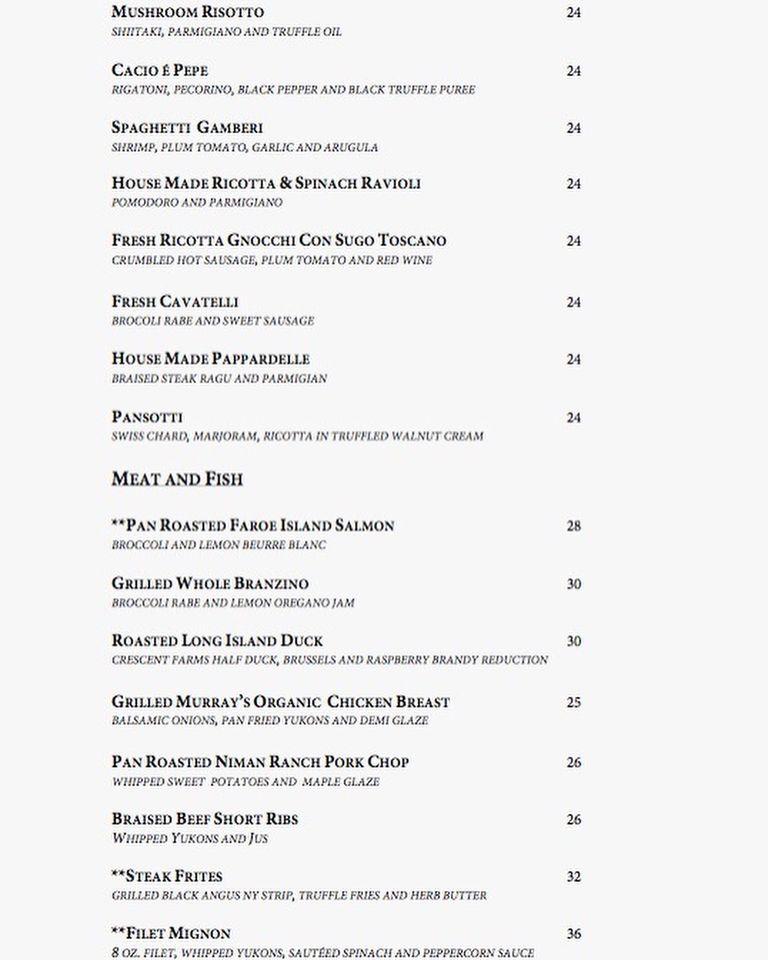 Menu at The Patio pub & bar, Westhampton Beach
