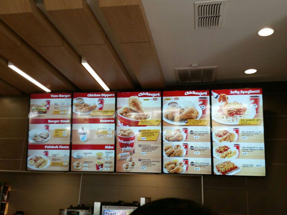 Menu at Jollibee fast food, Jacksonville, Atlantic Blvd