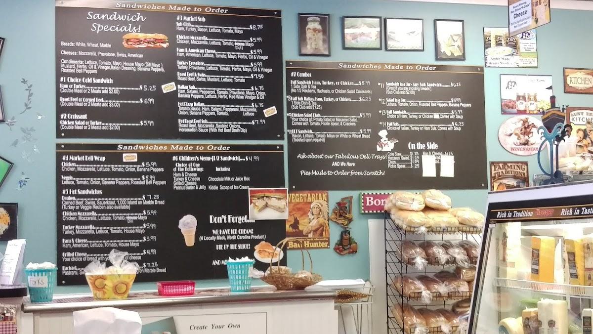 Menu at Deli On Main cafe, Kernersville