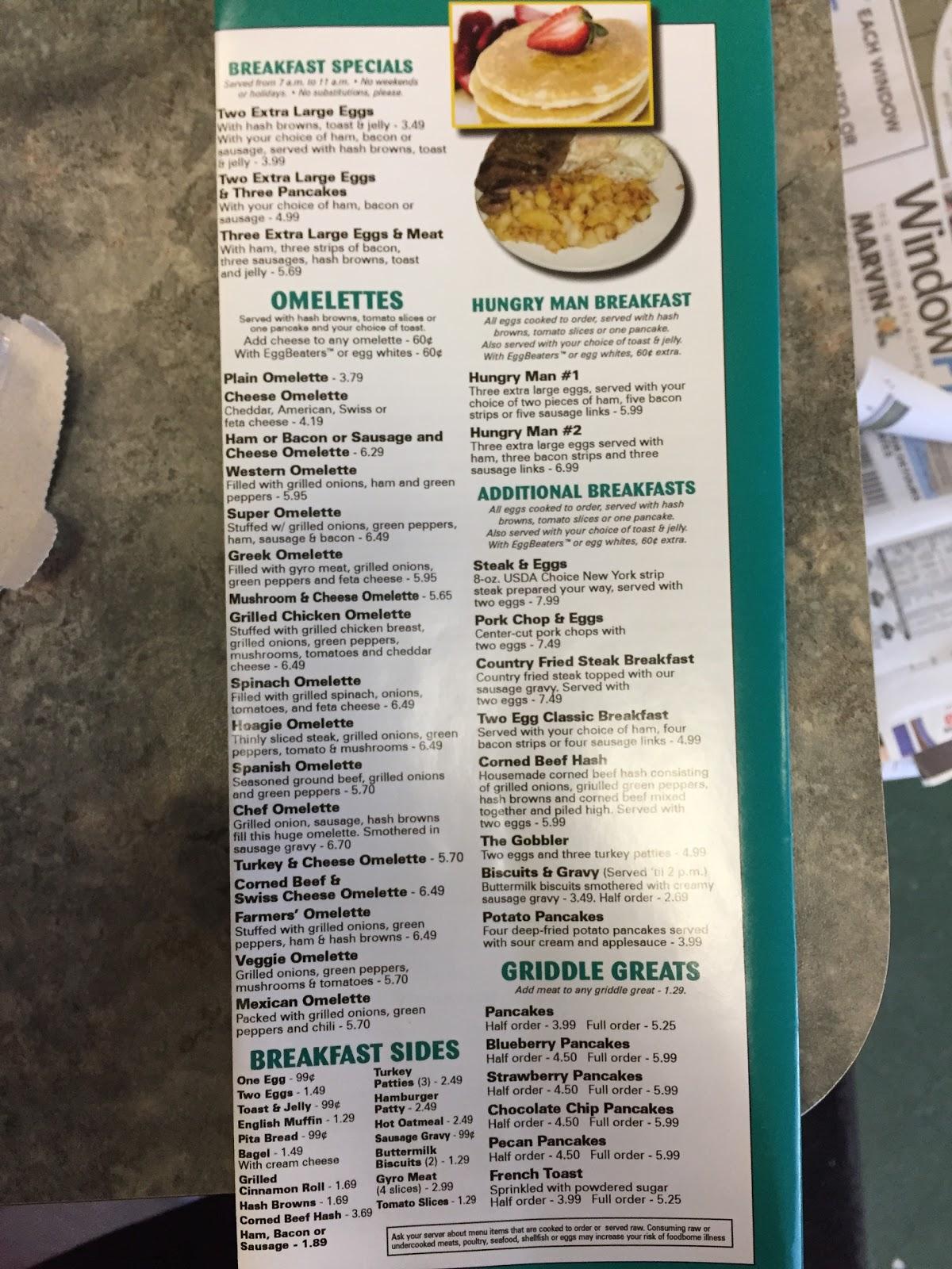 Menu at Hamburg Coney Island restaurant, Township of Hamburg