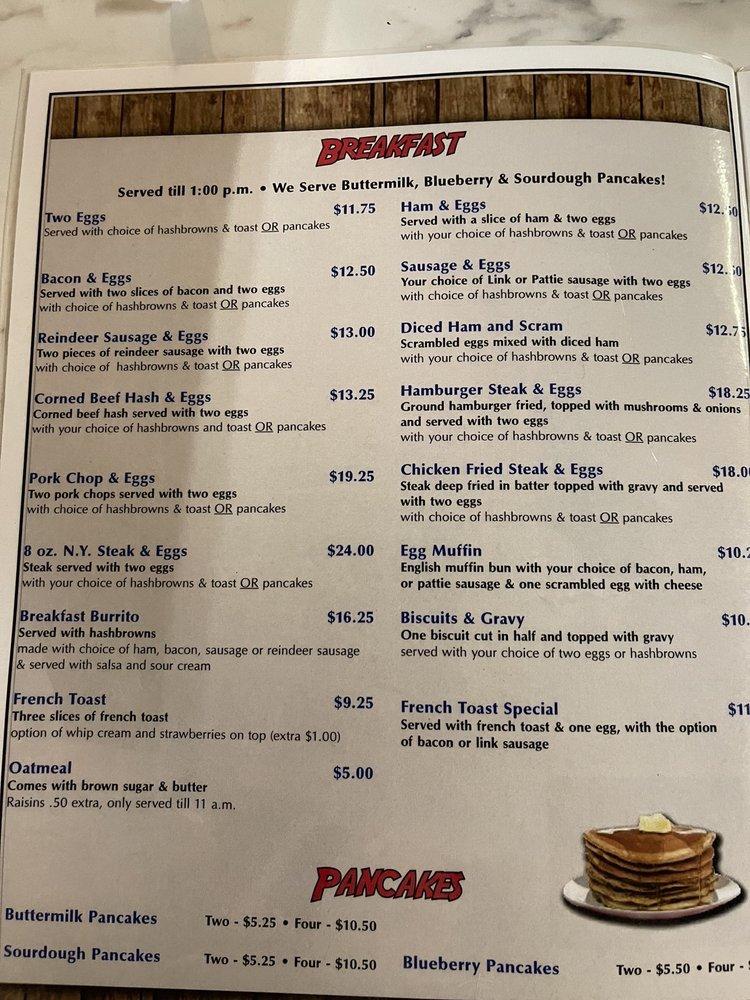 Menu At Kings Diner Kodiak