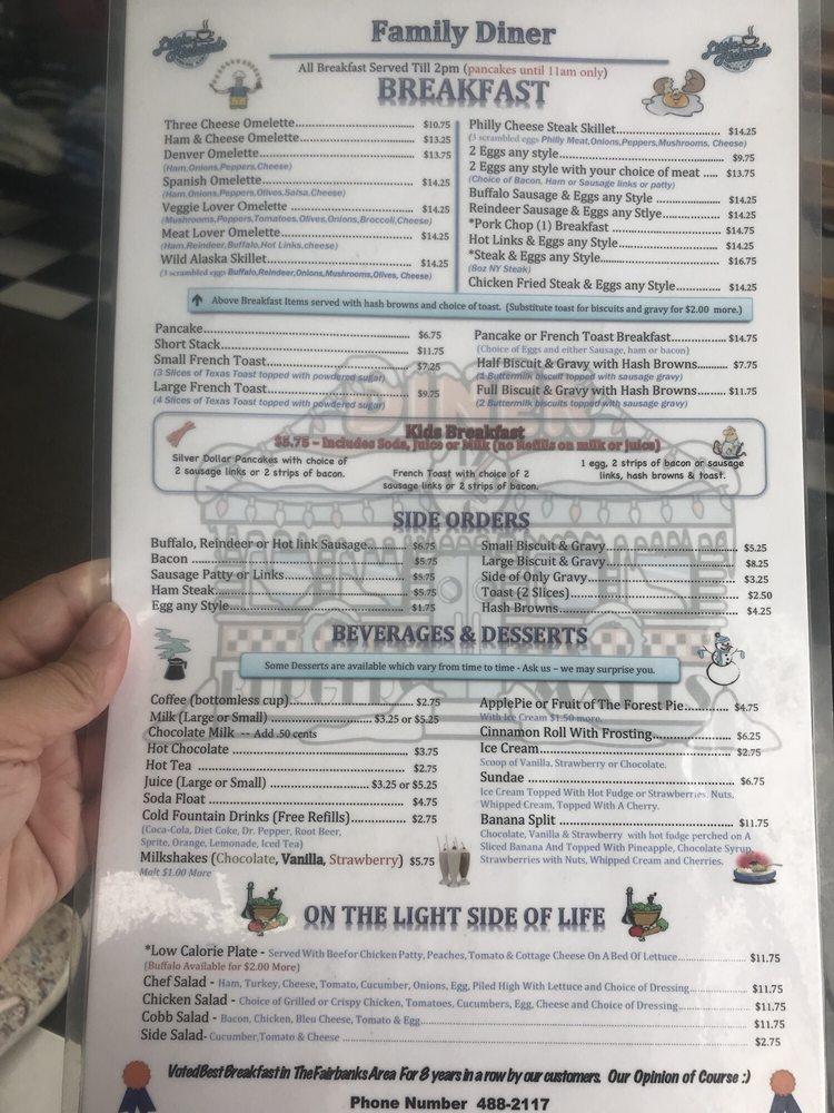 Menu At Little Richard's Family Diner Restaurant, North Pole