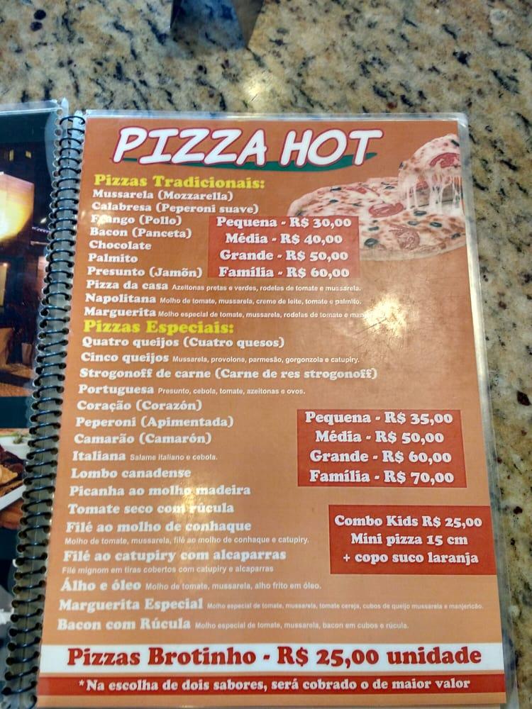 Menu em Pizza Hot BC pizzaria, Balneário Camboriú