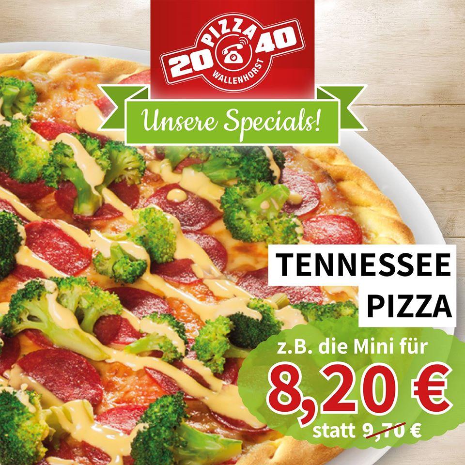 Speisekarte von Pizza 2040, Wallenhorst