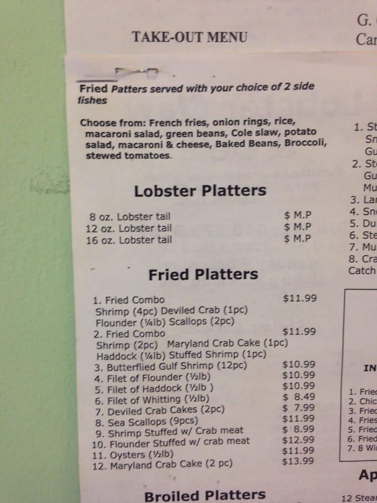Menu at Lobster Claw & Deli fast food, East Norriton