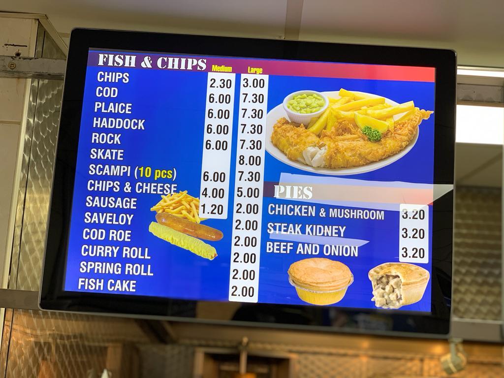 Menu at Smart Fish Bar, Haverhill