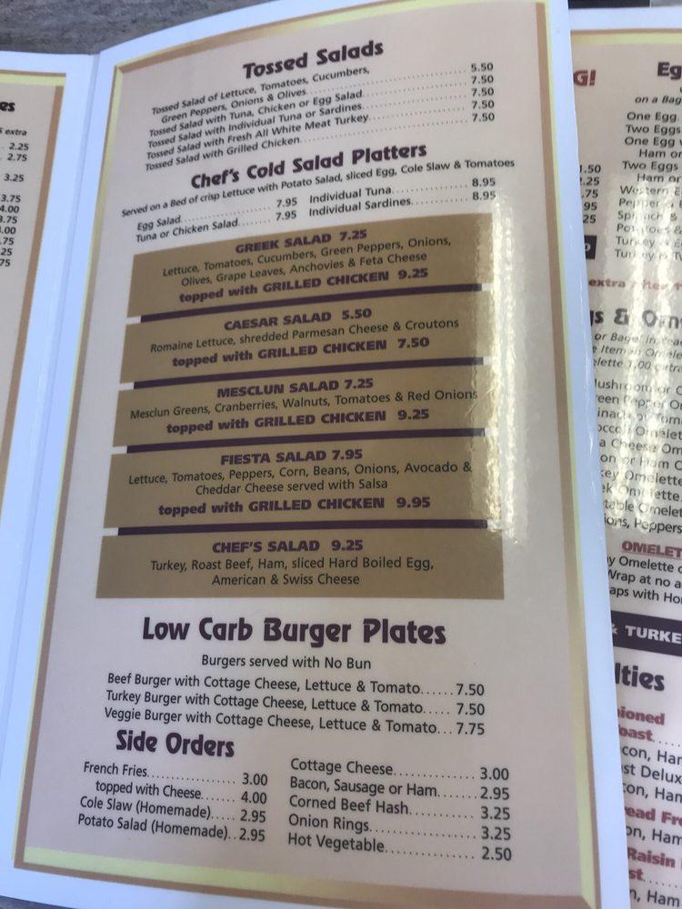Menu at Station Plaza Coffee Shop and Diner restaurant, Mineola