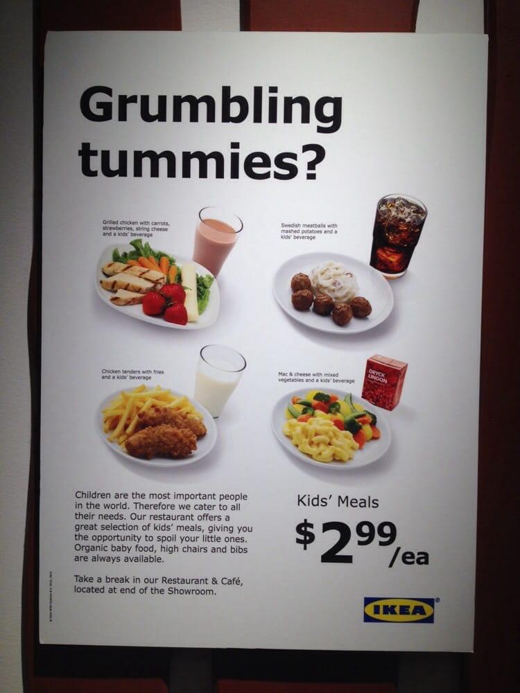 Menu At Ikea Restaurant Sunrise