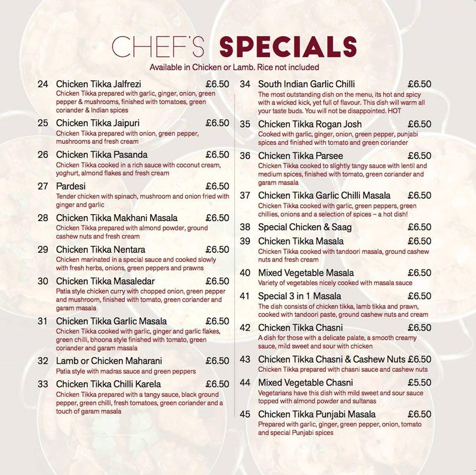 Menu at Three In One Takeaway Airdrie pizzeria, Airdrie