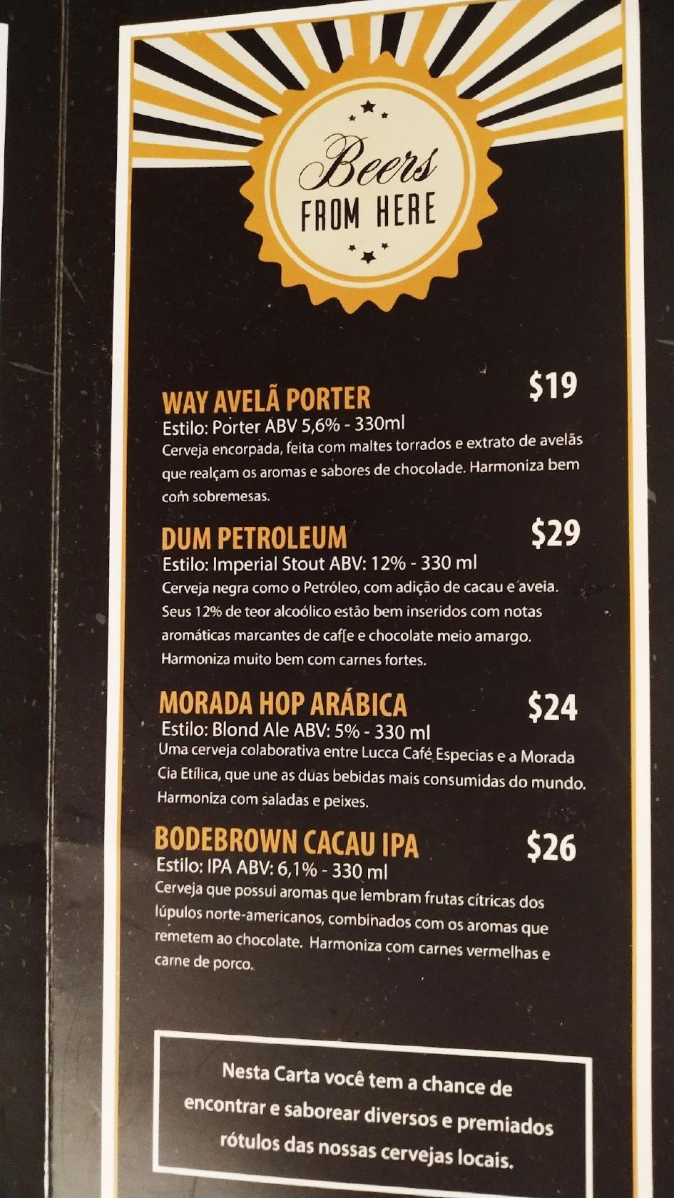 Menu Em Hard Rock Cafe Curitiba Curitiba Rua Buenos Aires