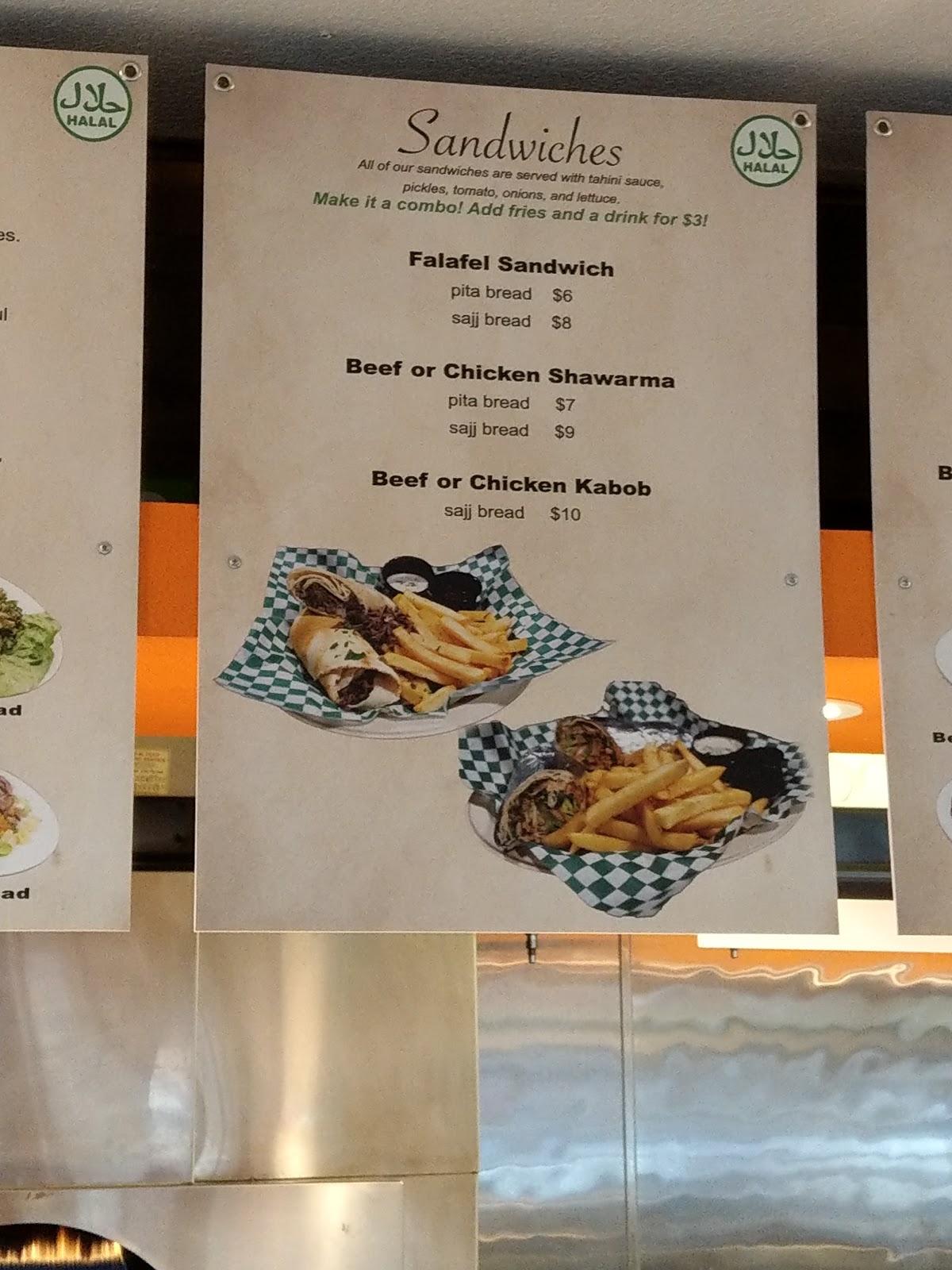 Menu at Shawarma House restaurant, Garden Grove