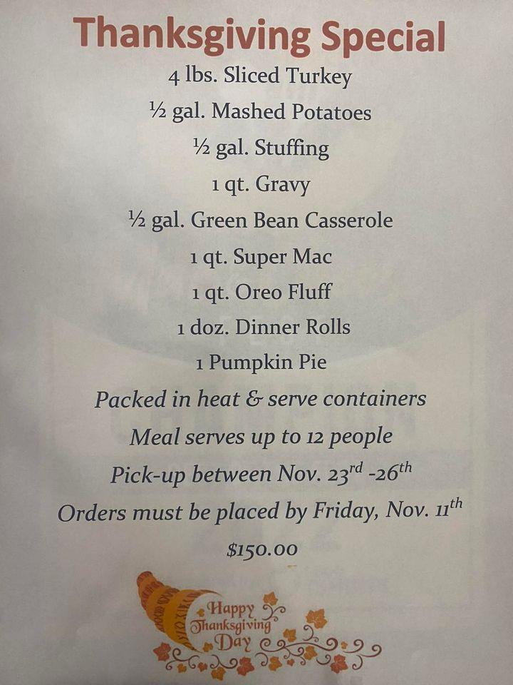 Menu at J & D Mart restaurant, New Vienna