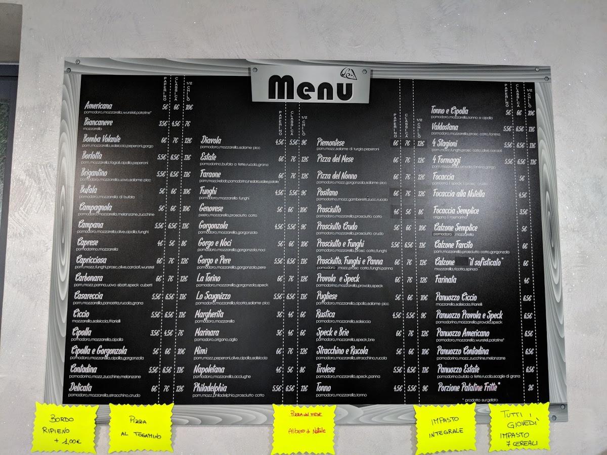 Menu di Da Mimì 