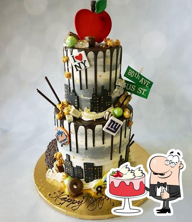 Love Theme Cake In Red