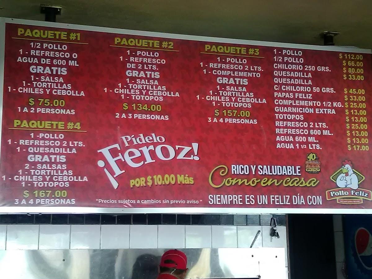 Menu At Pollo Feliz Restaurant Temixco Calle Emiliano Zapata A