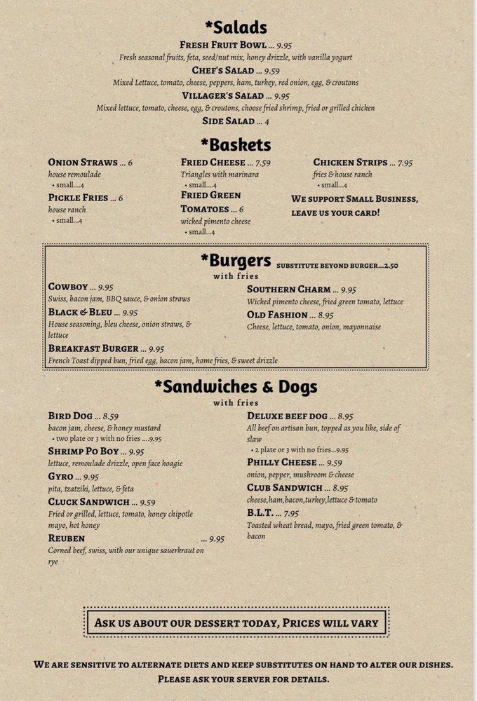 Menu At River Forks Cafe, Usa