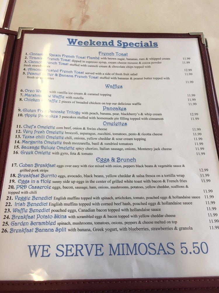 Menu at Post Road Diner restaurant, Norwalk, 312 Connecticut Ave