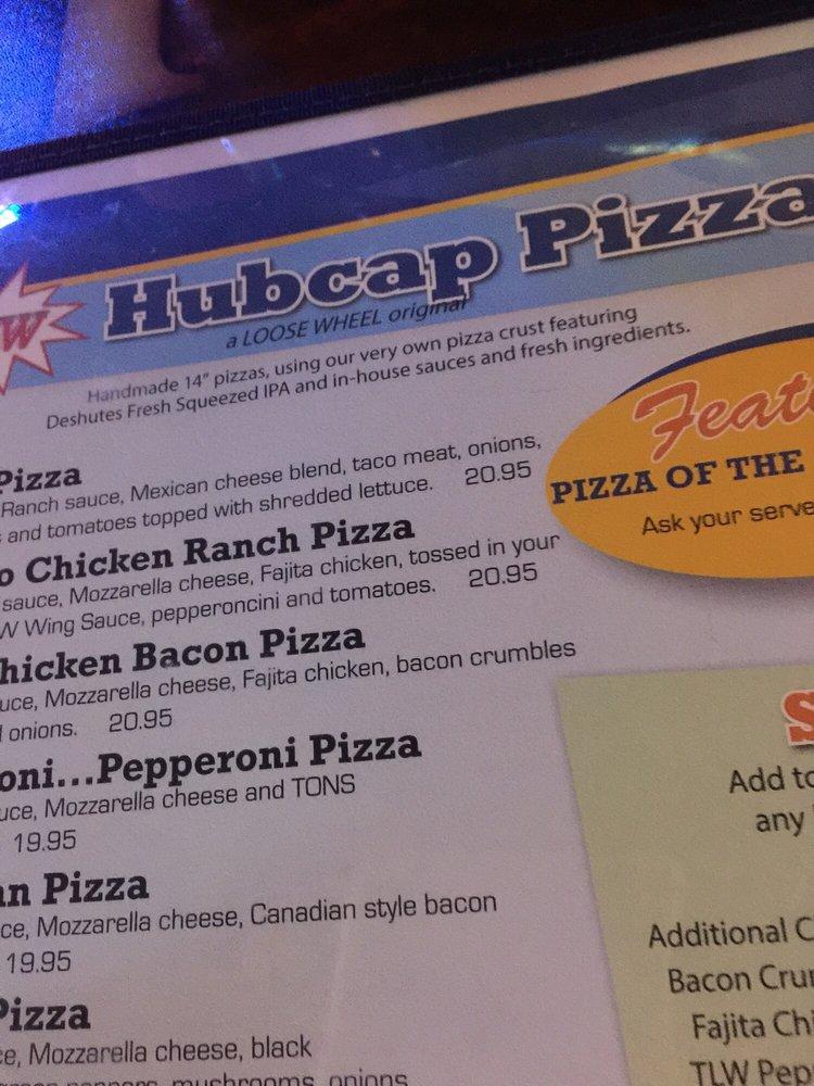 Menu at The Loose Wheel Bar & Grill