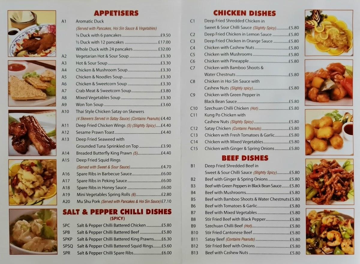 Menu At The Orient Fast Food, Newquay, 1 Station Approach