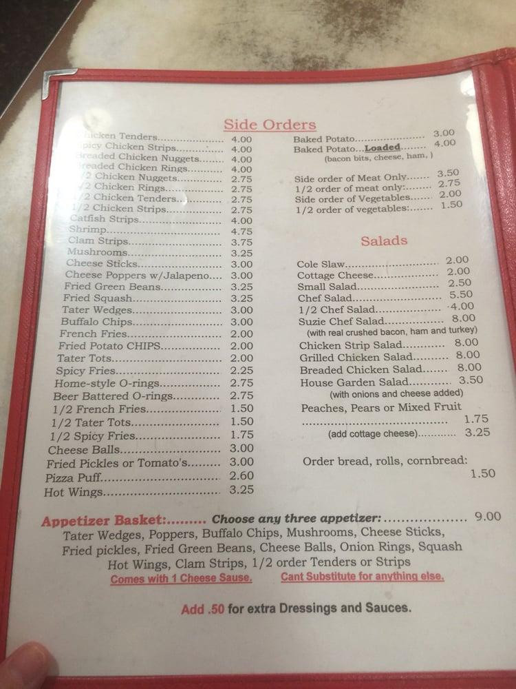 Menu at Dinner Diner restaurant, Fordsville
