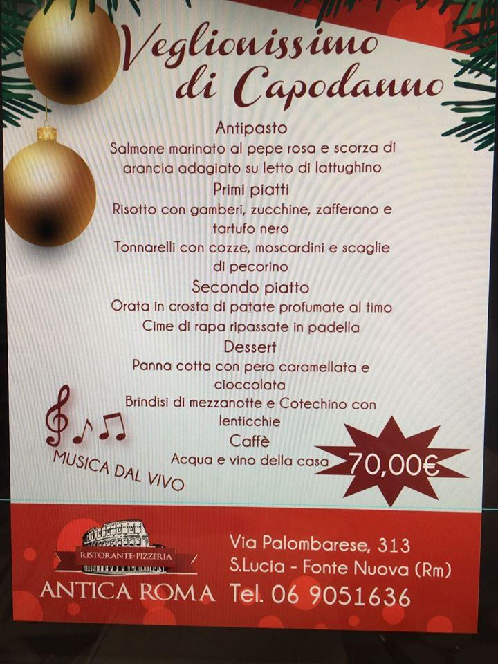 Menu di Ristorante Antica Roma 