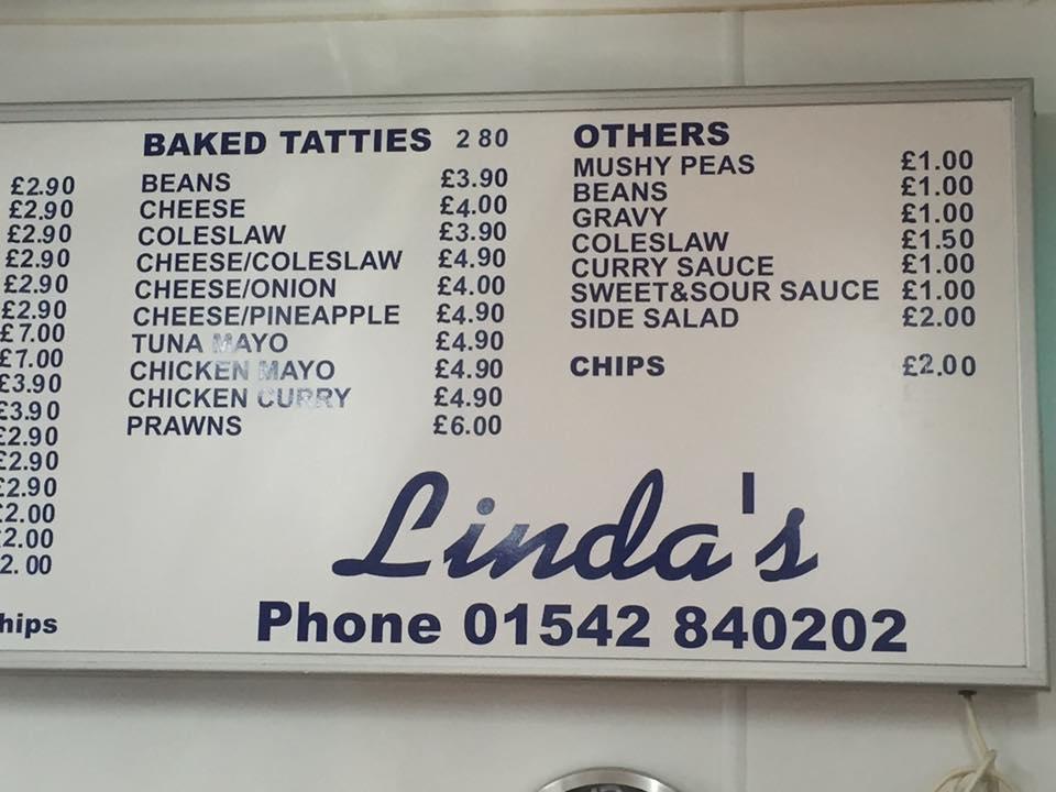 Menu At Linda s Fish Chips Fast Food Cullen menu-at-linda-s-fish-chips-fast-food-cullen