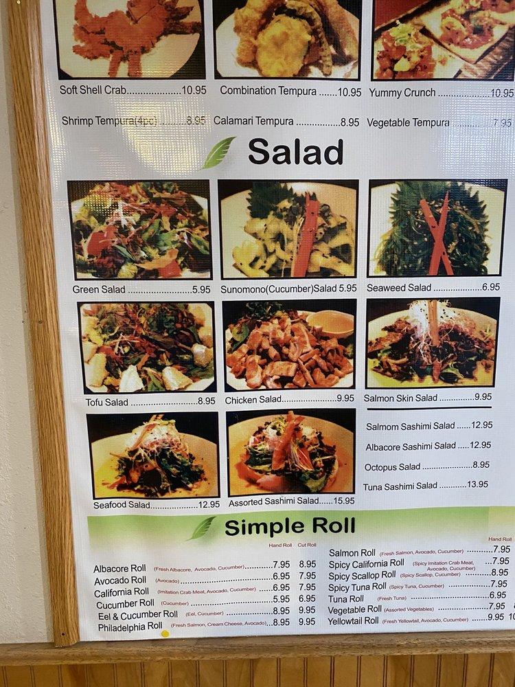 Menu at New York Teriyaki restaurant, Yakima, Fruitvale Blvd