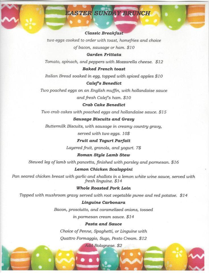 Menu at Dante's Pasta & Vino pub & bar, Barrington