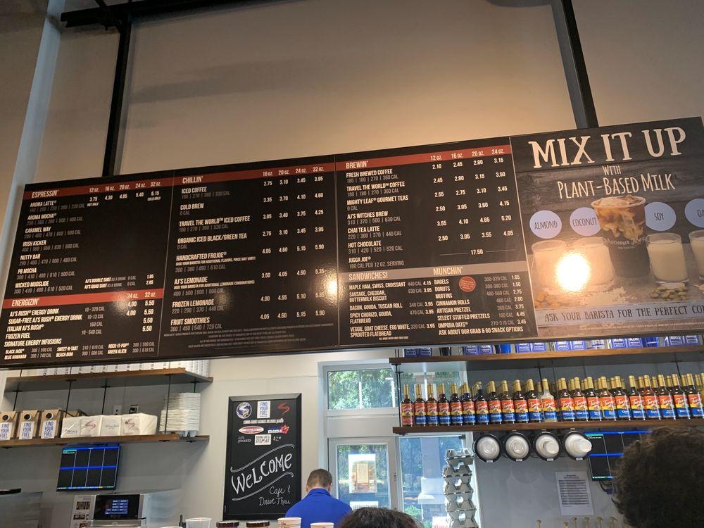 Menu at Aroma Joe's Coffee House & Drive Thru, Land O' Lakes