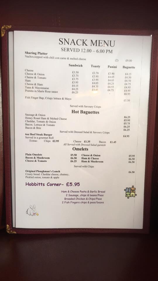 Carpenters Arms East Winch Menu Picture Of Carpenter