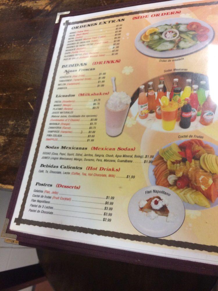Menu at El Oaxaqueño 2 restaurant, New Brunswick