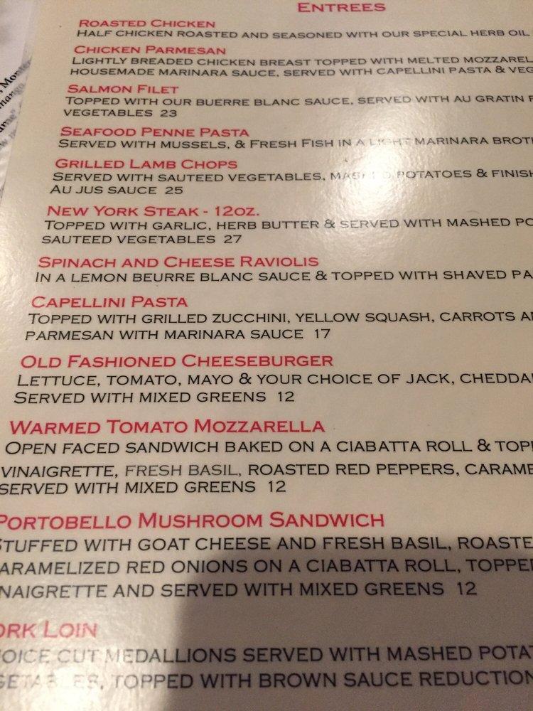 Menu at Red House Cafe, Pacific Grove