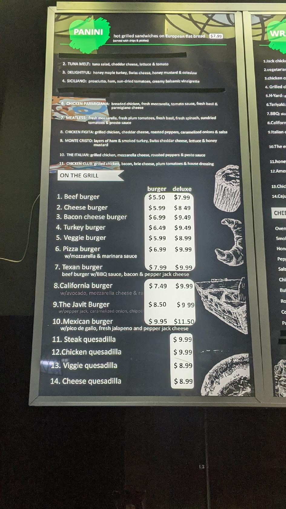 Menu at Salt & pepper, New York City, 71 Nassau St