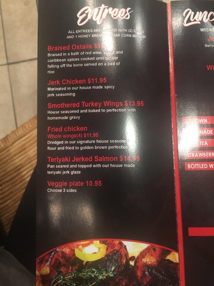 Menu at Blended Flavors Restaurant & Bar, Linden, 628 W St Ave
