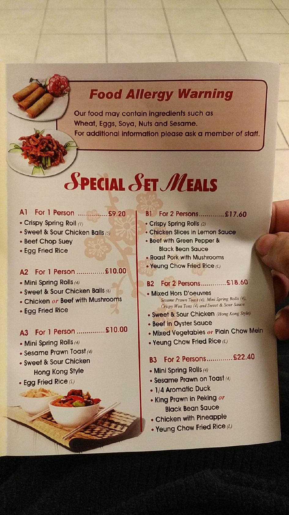 Menu at Noble Eater Chinese fast food, Peterborough