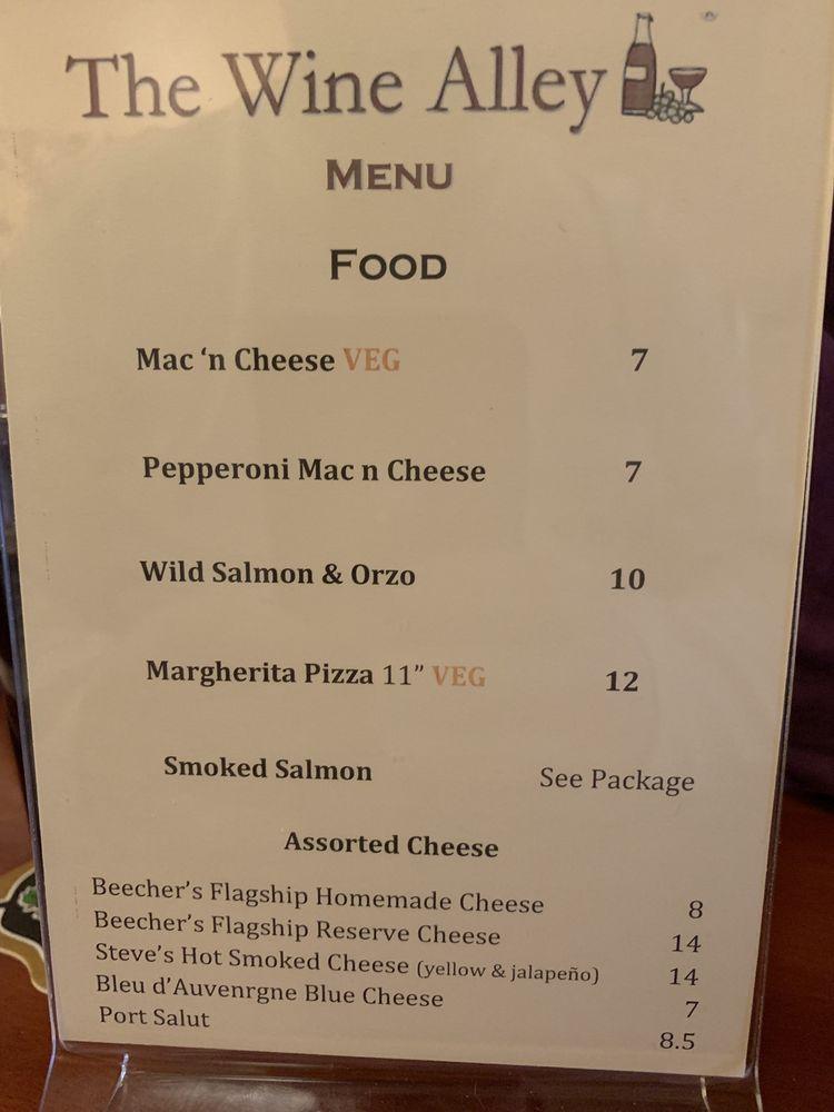 Menu at The Wine Alley pub & bar, Renton