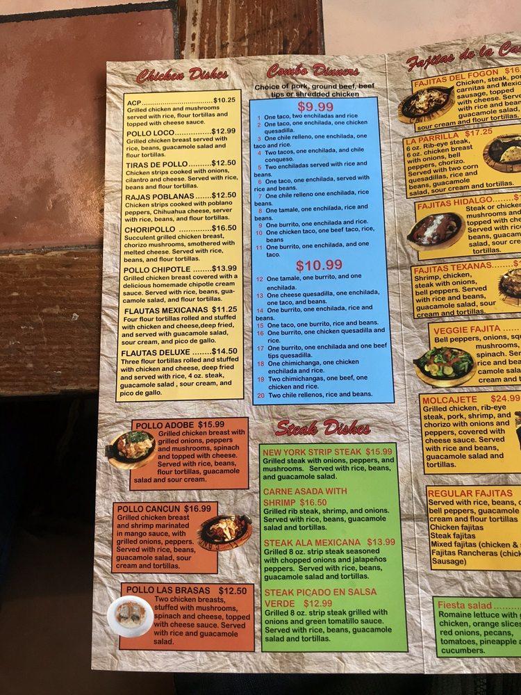 Menu At Las Brasas Grill Restaurant East Aurora