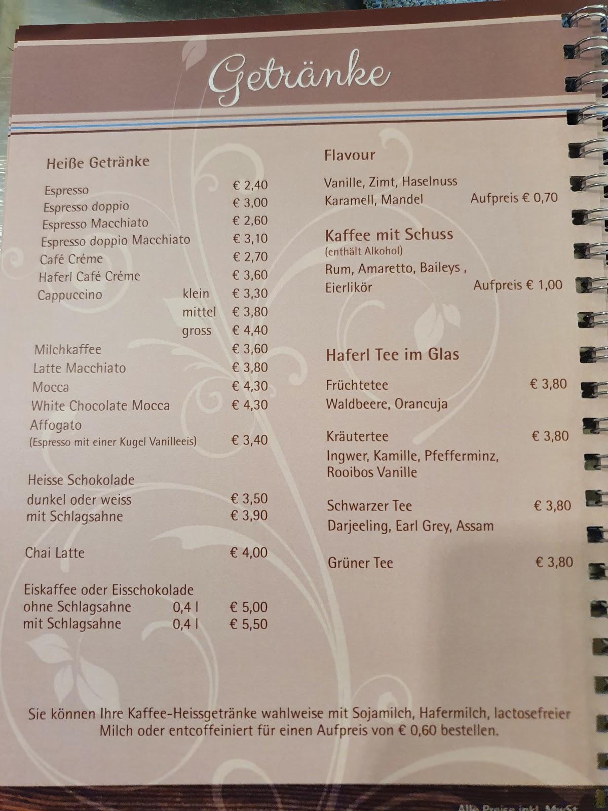 Speisekarte Von Cafe Bar Cosmea Weilheim In Oberbayern