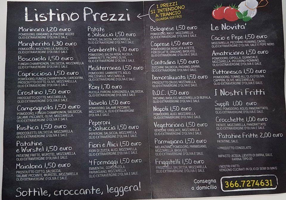 Menu di Roxy Pizza 